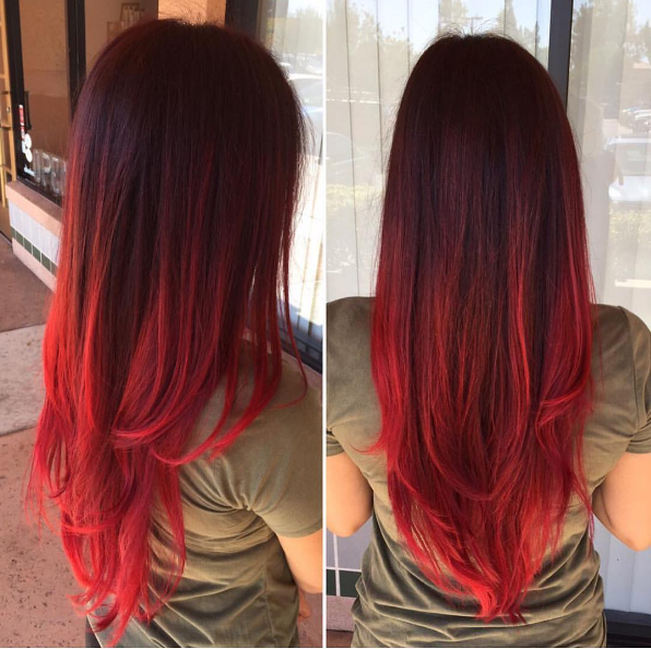 red-ombre-hair
